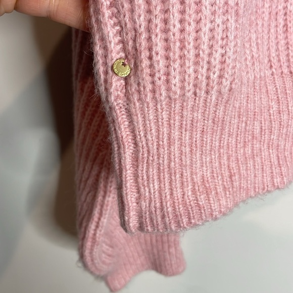 Scotch & Soda | Pink Fuzzy Boxy-Fit Cardigan Alpaca Blend Size XL - Picture 7 of 8